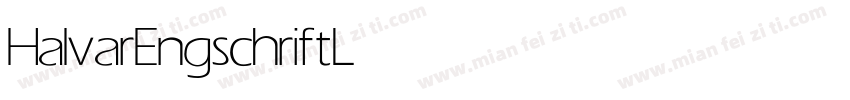 HalvarEngschrift Light字体转换